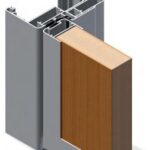 pitonio infissi alluminio dettaglio legno